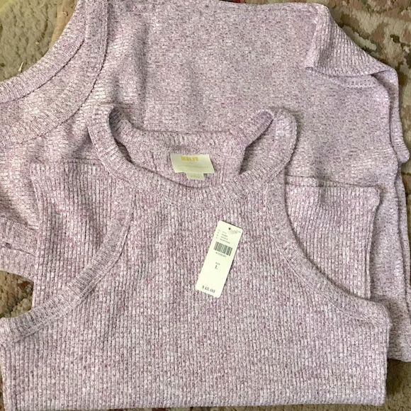 MAEVE by ANTHROPOLOGIE Raspberry Knit Tanks - Picture 4 of 4